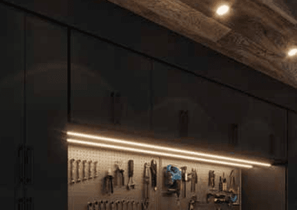 MB — Matte Black cabinetry shown in an IQ+ catalog kitchen example