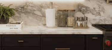 SIB — Slim Iron Black cabinetry shown in an IQ+ catalog kitchen example