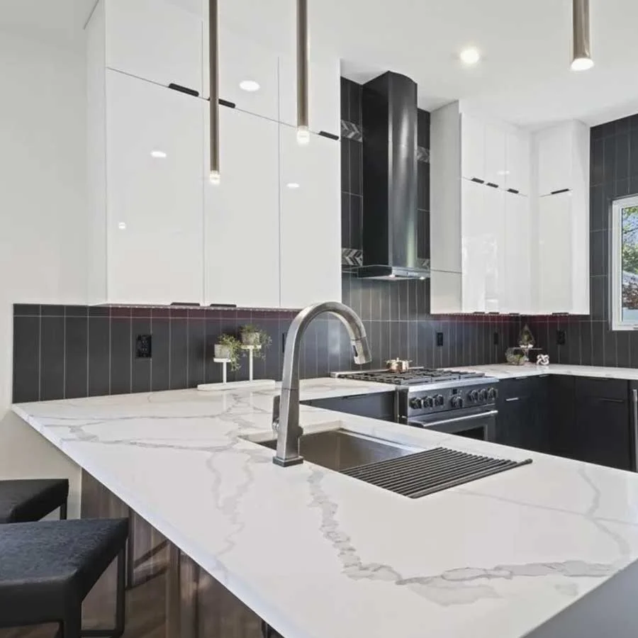 IQ+ kitchen countertops with durable stone surface